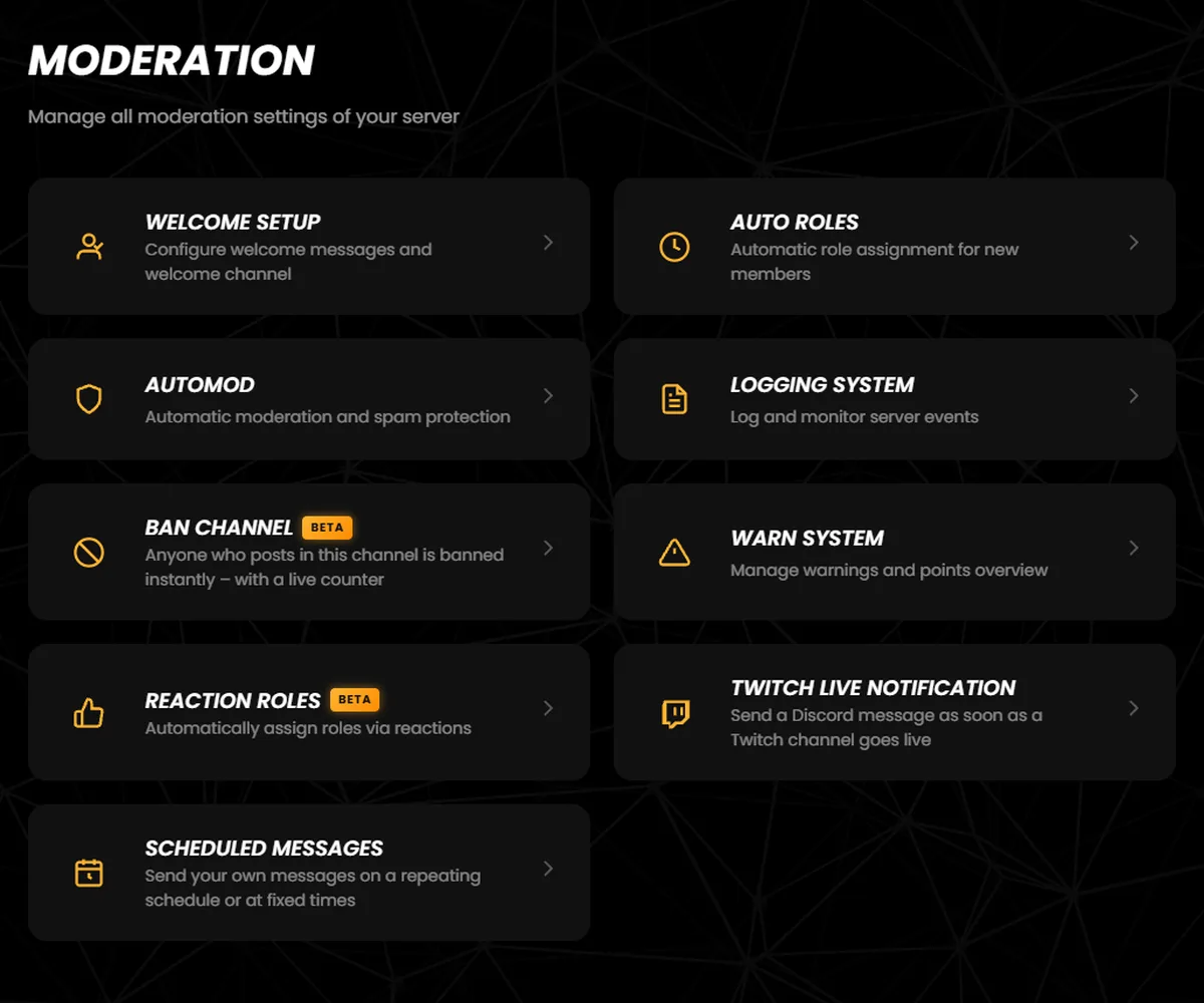 Moderation overview in the THE GRID dashboard