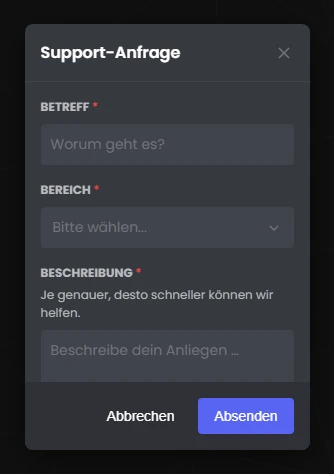 Vorschau eines Formulars