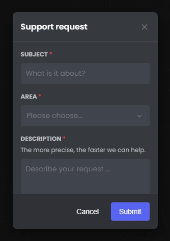 Preview of a form